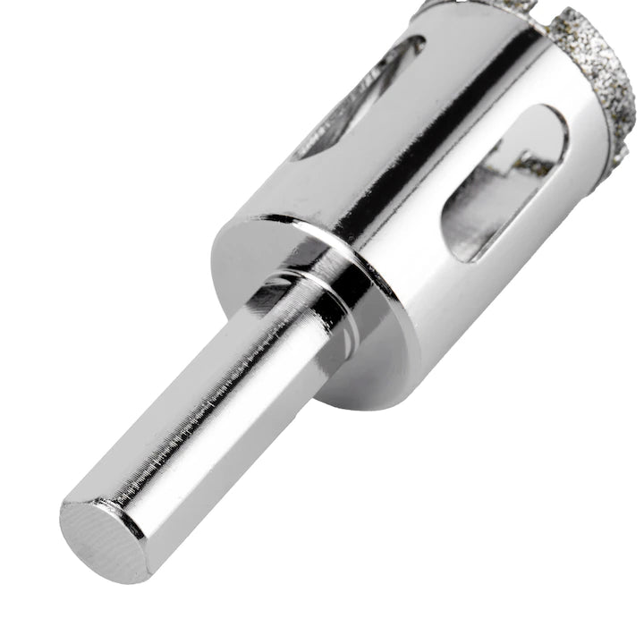 Carota diamantata 22x67 mm cu coada triunghiulara MTX pentru sticla si faianta, acoperire galvanizata