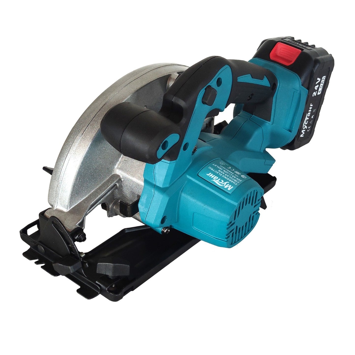 Fierastrau circular acumulator 24V 2x baterii 4Ah disc 185mm 11000RPM unghi reglabil DDT-MUSTANG
