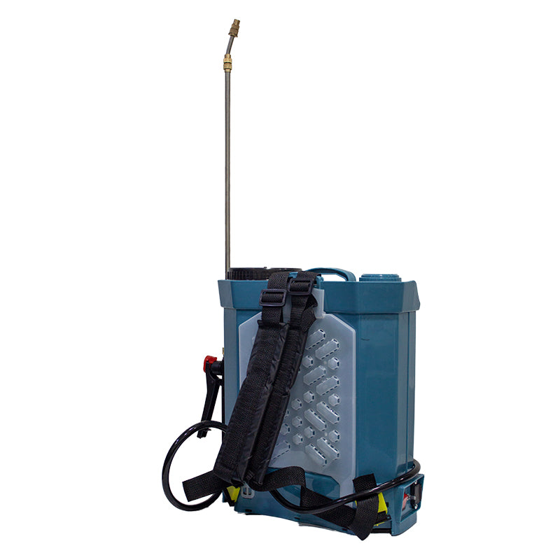 Pompa de stropit Brillo, 12L, cu baterie si manometru, lance inox si set diuze