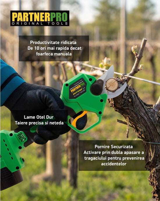 Foarfeca electrica PARTNERPRO PP-FE16V, 16V 2Ah, 300W, 25 mm