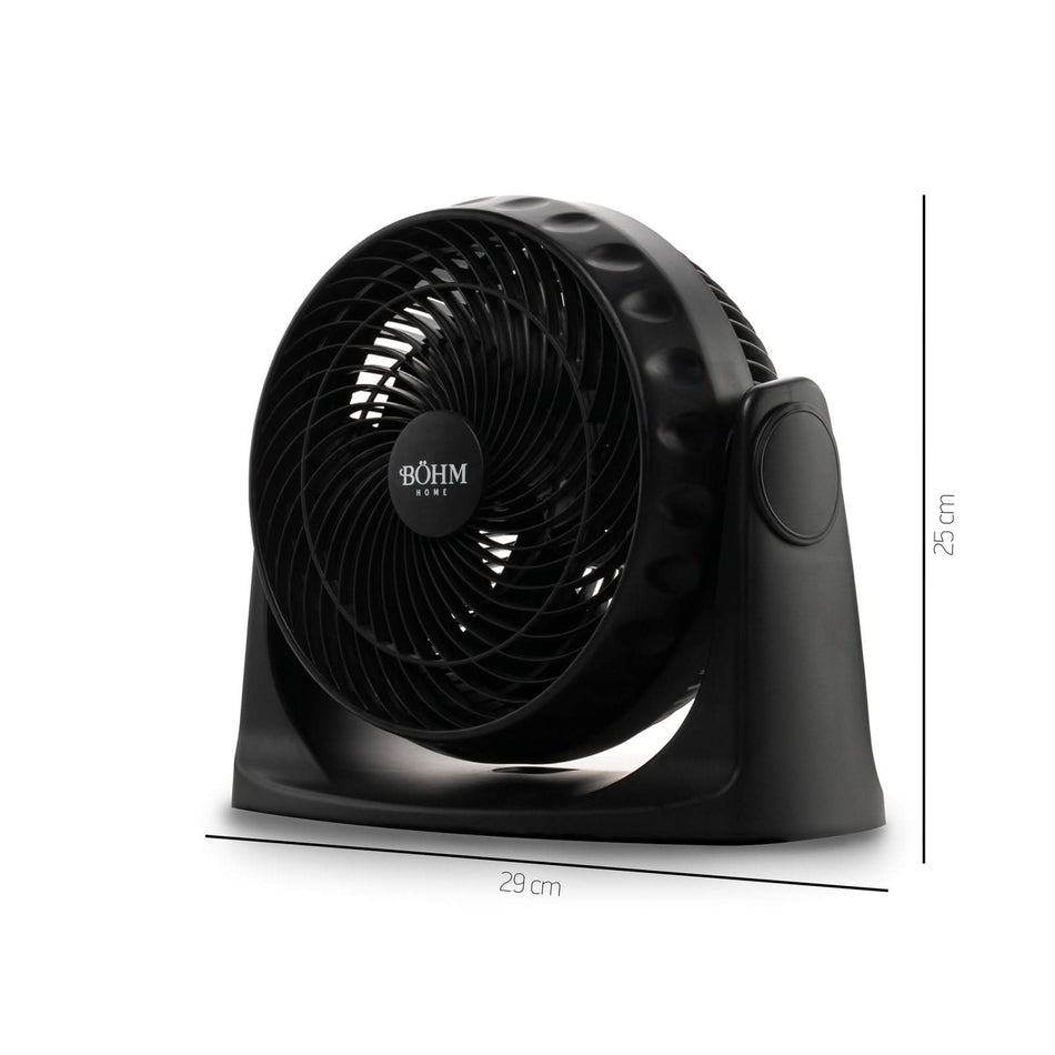 Ventilator Turbo de Birou 8" BOHM BTFF8 2 viteze, 35W, compact si puternic