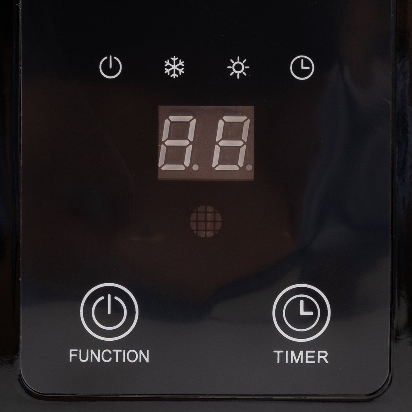 Aeroterma de perete BÖHM BH2000BL, 1000–2000 W, cu display digital, telecomanda si timer 12h, pentru 20–25 m²