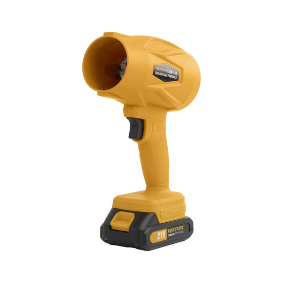 Suflanta aer pe acumulator ROTOR RCB-1.5A, 21V / 1,3Ah, motor 315W, viteza 45 m/s, compacta si usoara