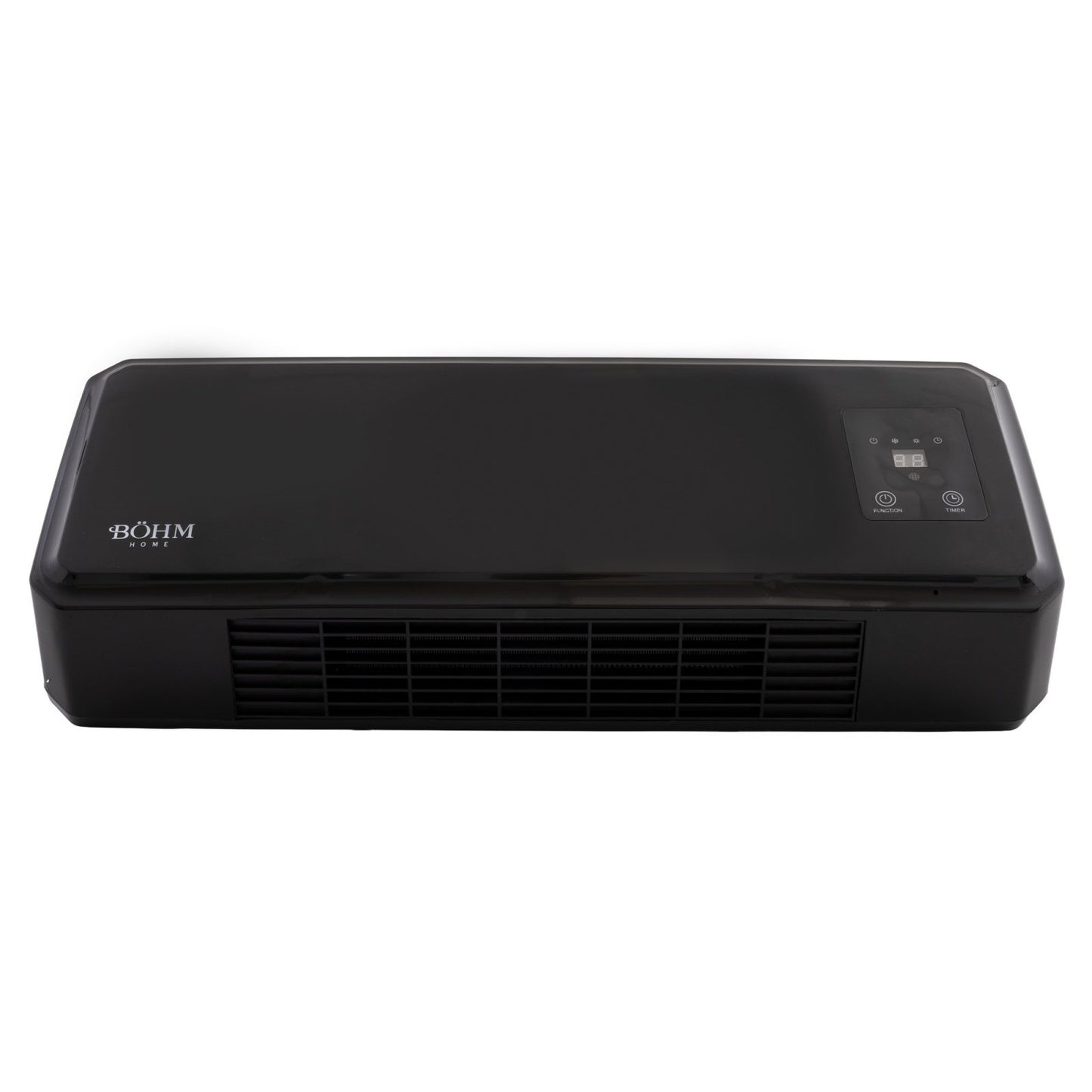 Aeroterma de perete BÖHM BH2000BL, 1000–2000 W, cu display digital, telecomanda si timer 12h, pentru 20–25 m²