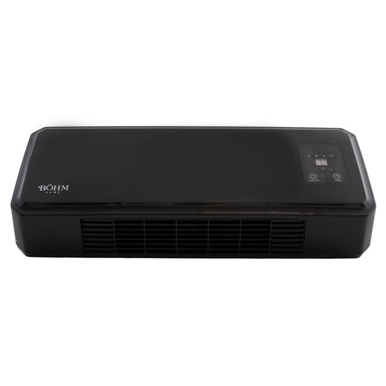 Aeroterma de perete BÖHM BH2000BL, 1000–2000 W, cu display digital, telecomanda si timer 12h, pentru 20–25 m²