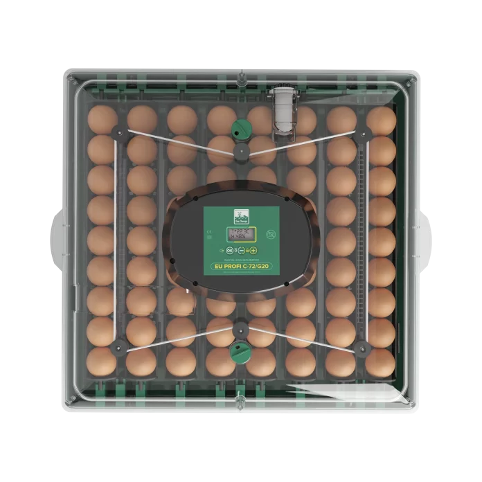 Incubator automat ZEP EU PROFI C-72 pentru oua, 72 oua, control digital, intoarcere automata, alimentare 220V