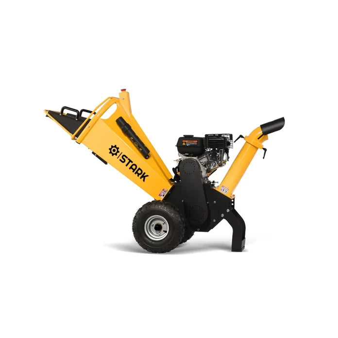 Tocator crengi STARK-650 cu motor Loncin 6.5CP, diametru max 80 mm, tambur rotativ, 2 cutite reversibile, productivitate 2 mc/ora