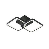 Lustra LED Patrata 50W, 2 Brate, 3 Culori, Telecomanda IR