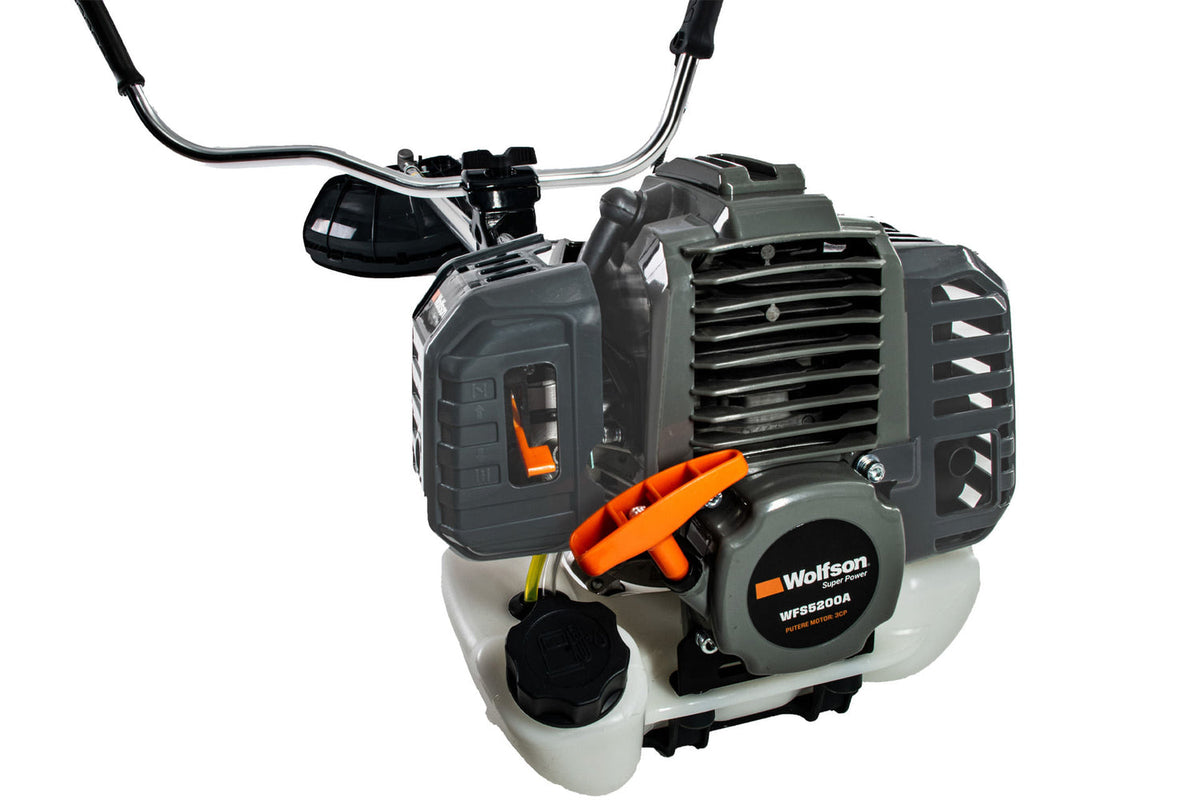 Motocoasa profesionala de umar Wolfson Imperio TRXA-8500 3 CP 52cc, anti vibratii, 7500 rpm