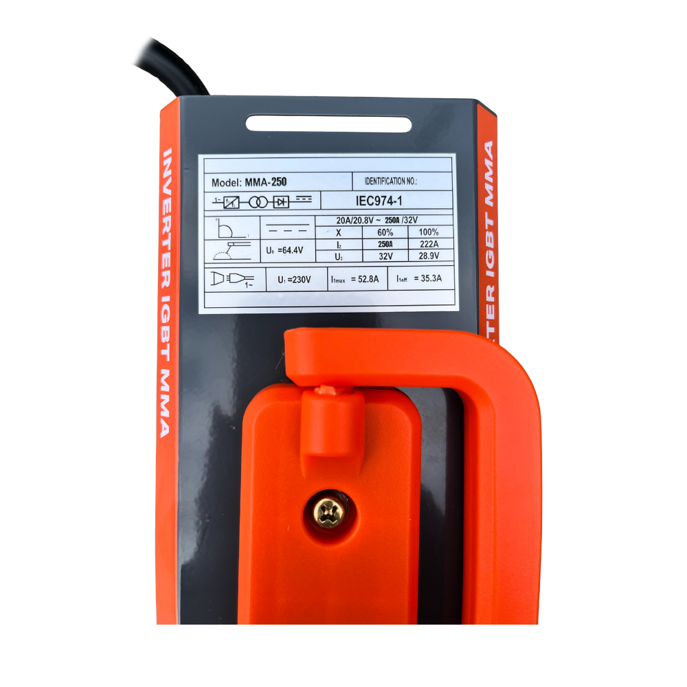 Aparat sudura ZEP ES002, 250A, Invertor MMA, electrod 1.6–5 mm, 12 KVA, conector 16-25