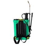 Pompa de stropit Brillo 14L 2 in 1, manuala si electrica, cu baterie 12V 8Ah, manometru si set accesorii