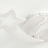 Lustra LED Dimabila Stea, 62W, 3 Brate, 3 Culori + IR