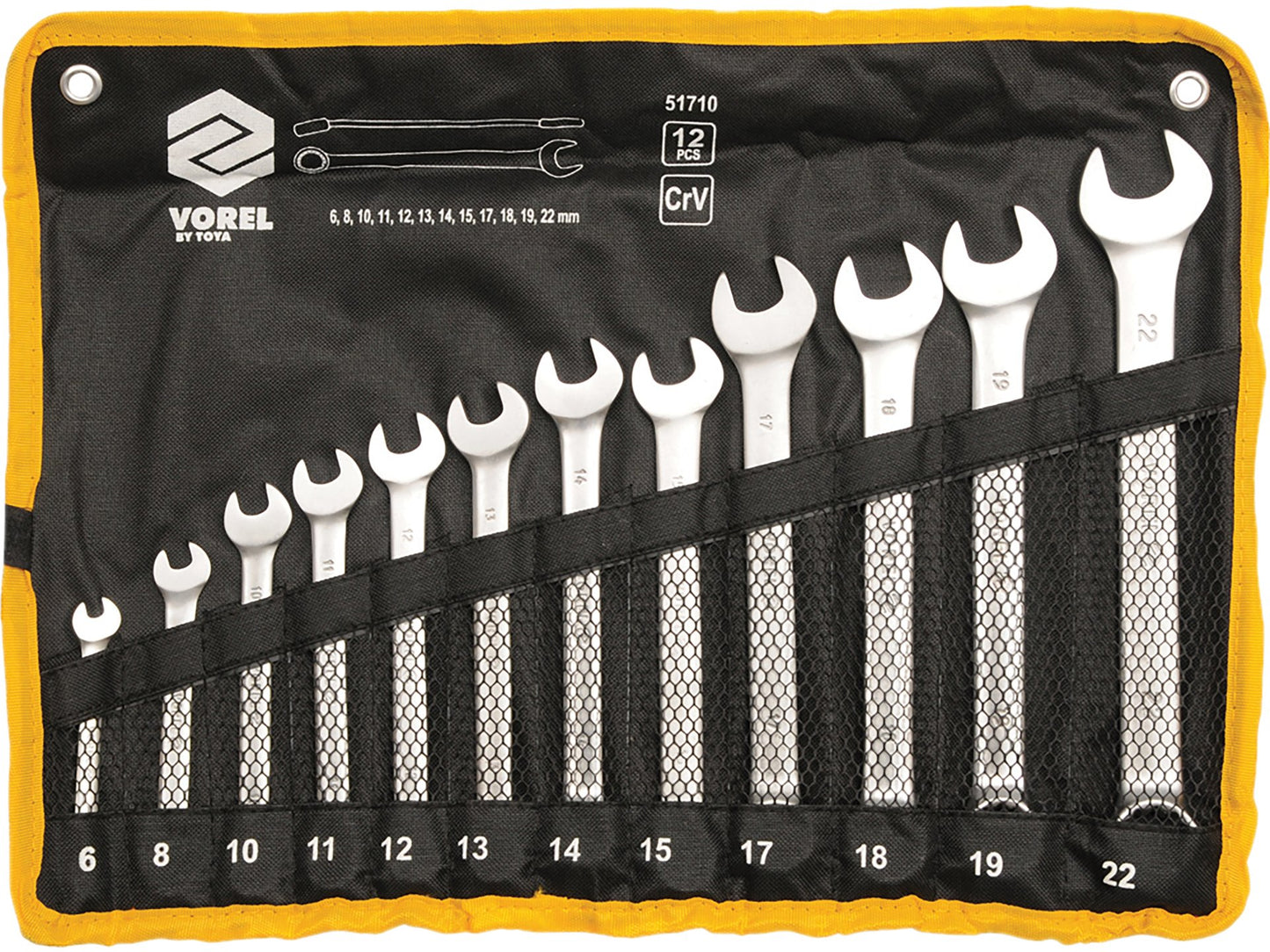 SET CHEI COMBINATE SATINATE, CR-V, 8 BUC