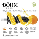 Storcator cu Presare la Rece si Razatoare Multifunctionala BÖHM BM1533SM, 150W, fara BPA