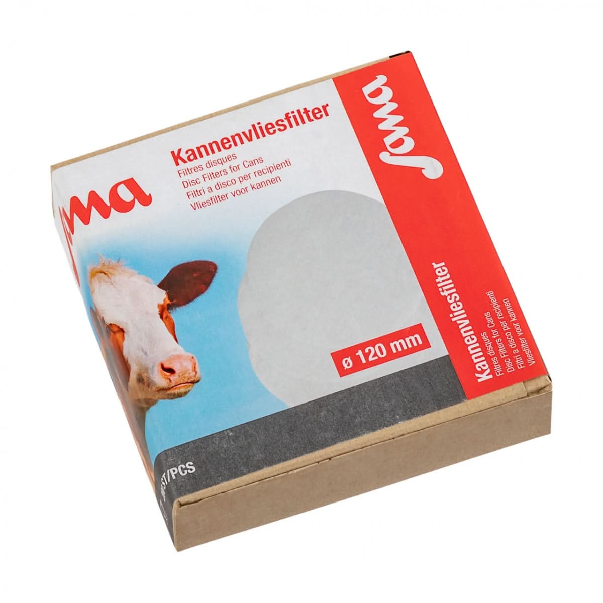 Filtru disc lapte 120 mm, 200 bucati, fibre poliester
