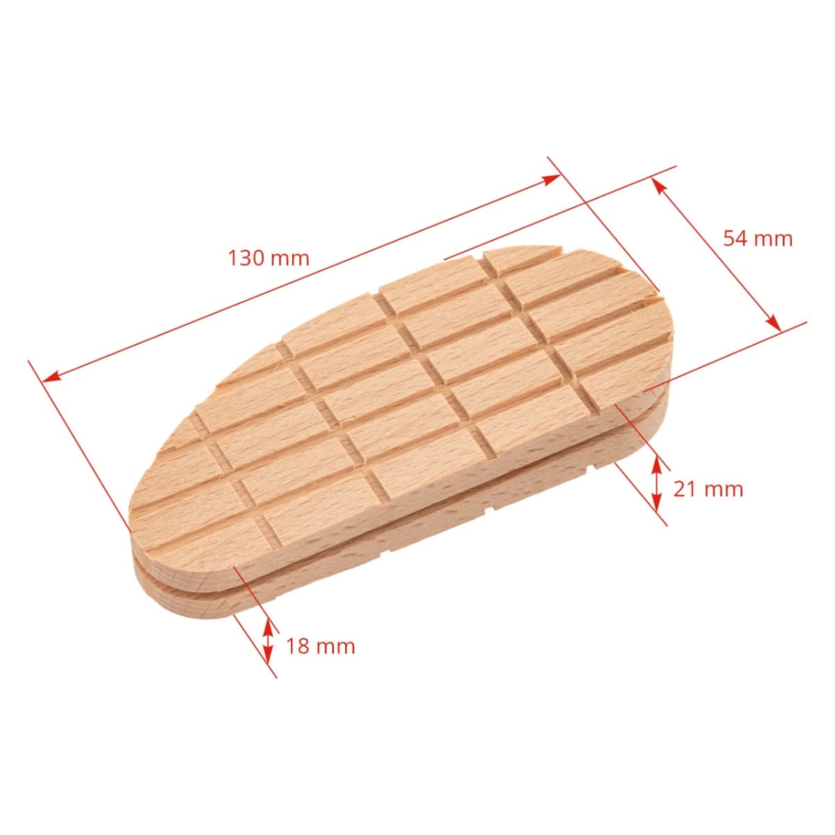 Proteza din lemn pentru vaci, forma pana, tratamente podale, marimea XL