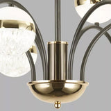 Lustra LED Hyla, 95W, 9500LM, 700x620mm, Negru+Auriu