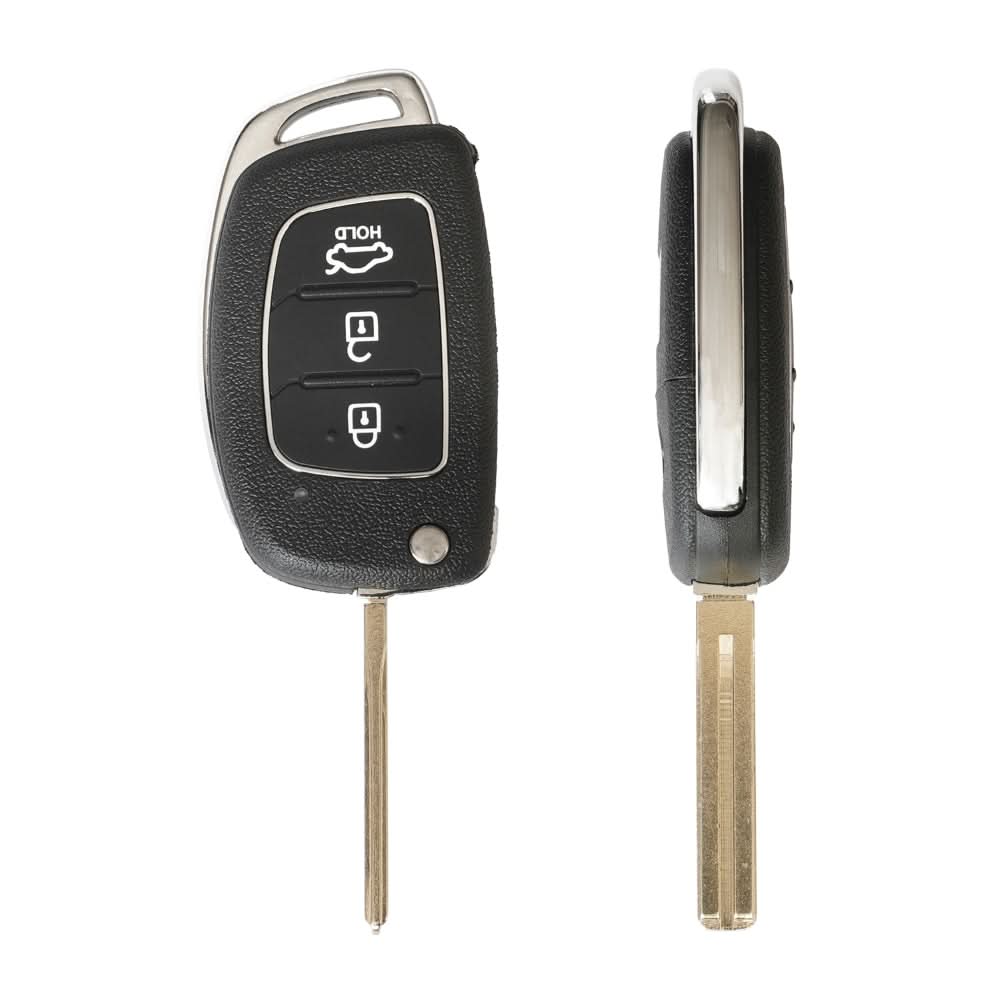 Carcasă Cheie Contact pentru Hyundai i20 / i30, 3 Butoane, cu Cheie