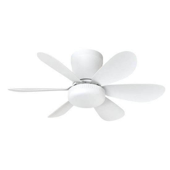 Lustra LED cu Ventilator, Telecomanda IR, 13.5W, 420mm, Alba