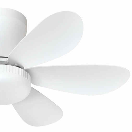 Lustra LED cu Ventilator, Telecomanda IR, 13.5W, 420mm, Alba