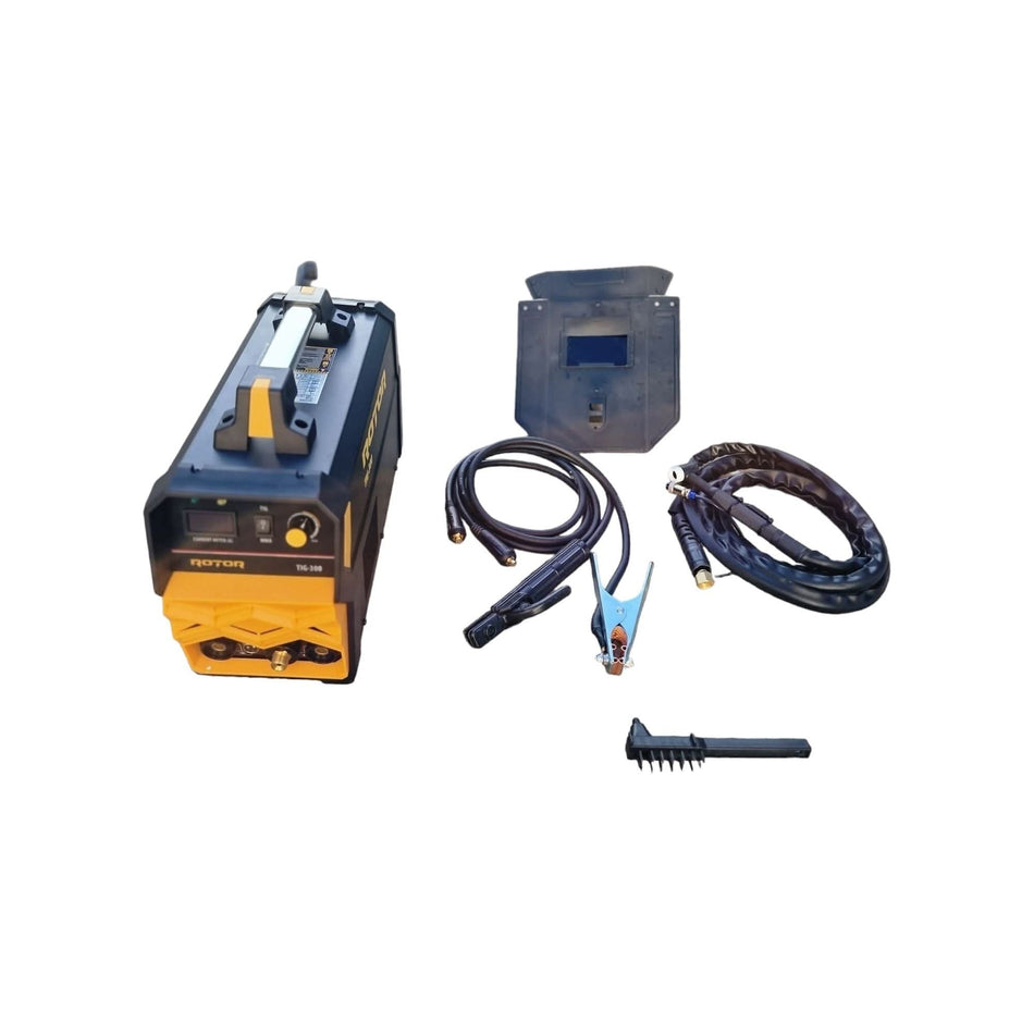 Aparat de sudura ROTOR TIG-300A, TIG 300A / MMA 180A, electrozi 1.6–5 mm, accesorii incluse