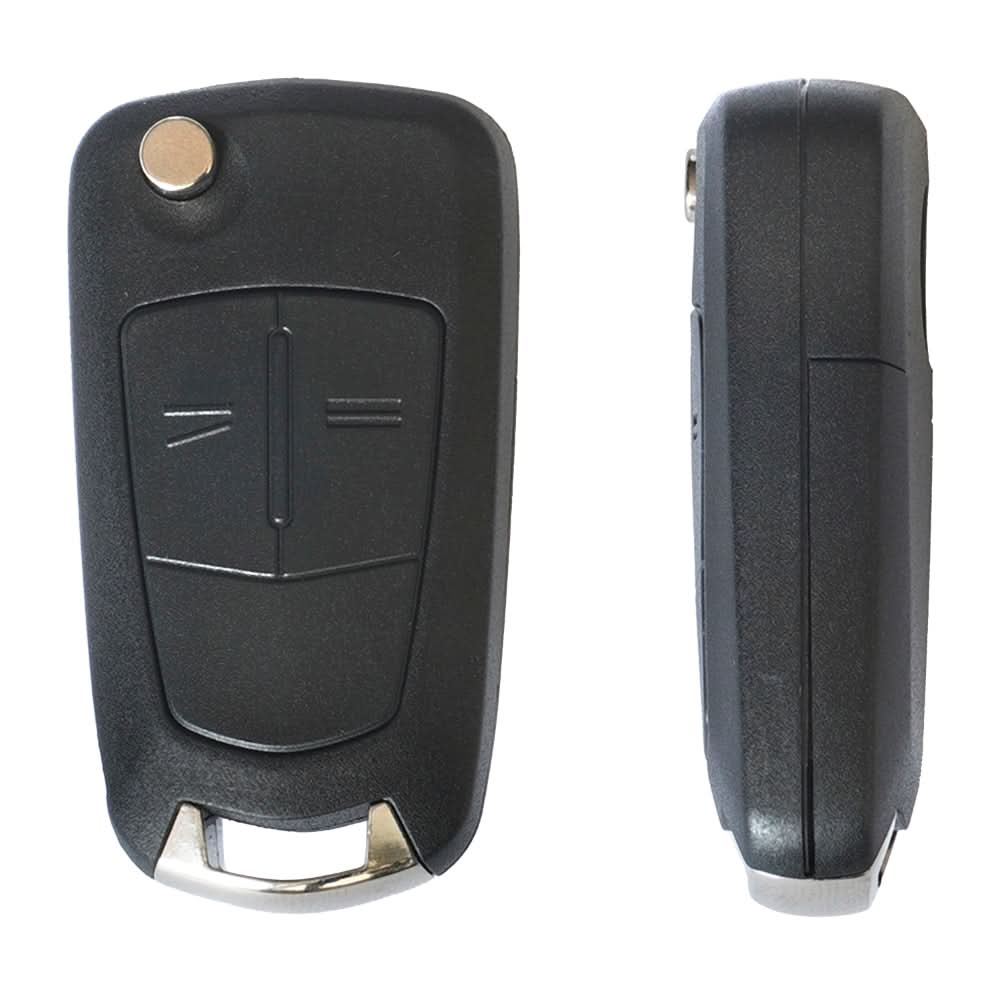 Carcasă Cheie Contact pentru Opel Vectra - 2 Butoane, cu Cheie (Fără Electronică)