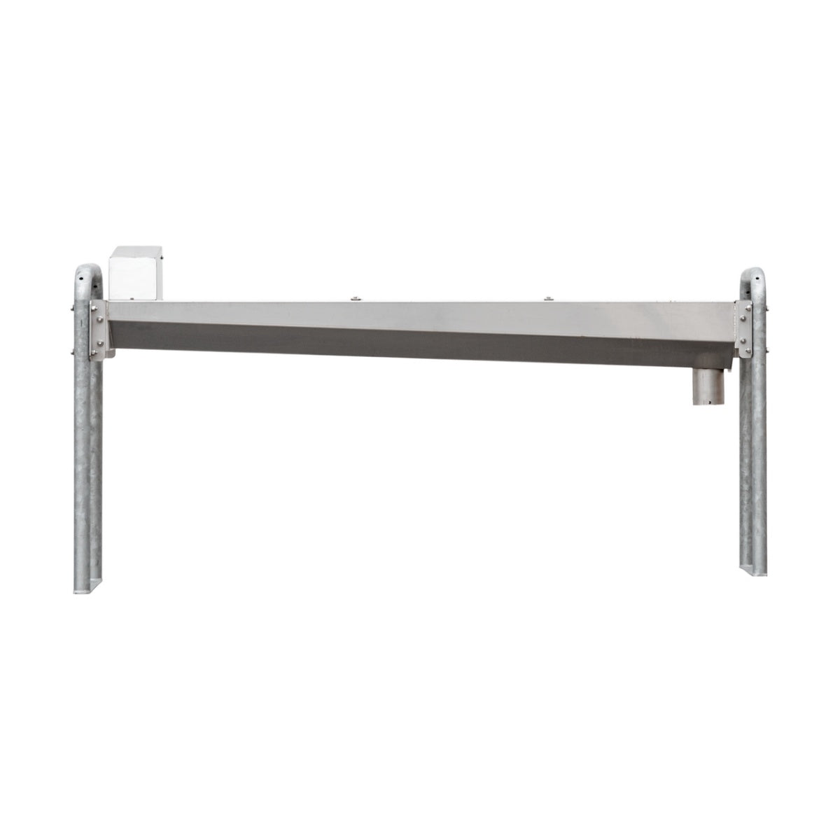 Adapatoare inox cu picior zincat, 207 × 60 cm, 95 litri