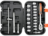 TRUSĂ TUBULARE 3/8'', 22 PIESE