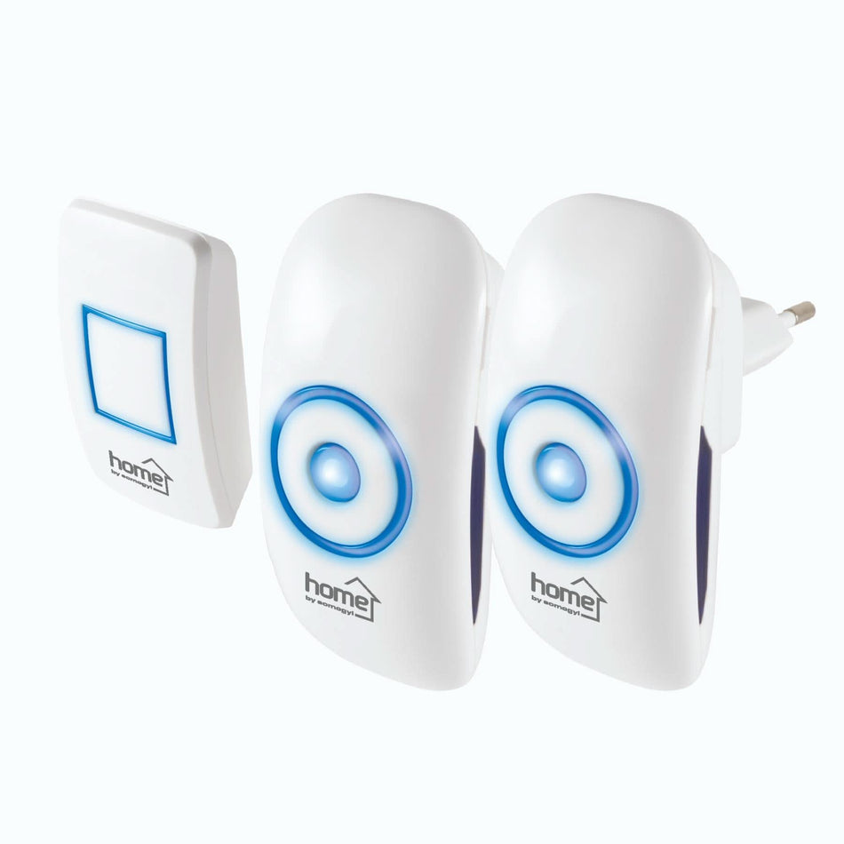 Sonerie Wireless DBS 1501AC, 2 Receptoare, 150m, 36 Melodii, Volum Reglabil, LED, 230V