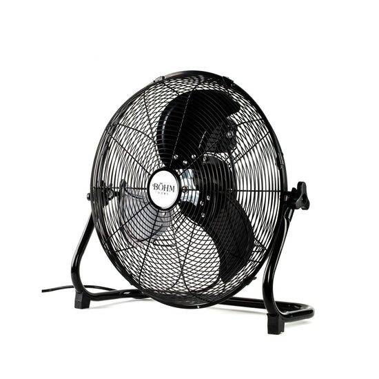 Ventilator de Podea BOHM BLFF-40, 16 Inch, 90W, 3 Viteze, Pale Aluminiu