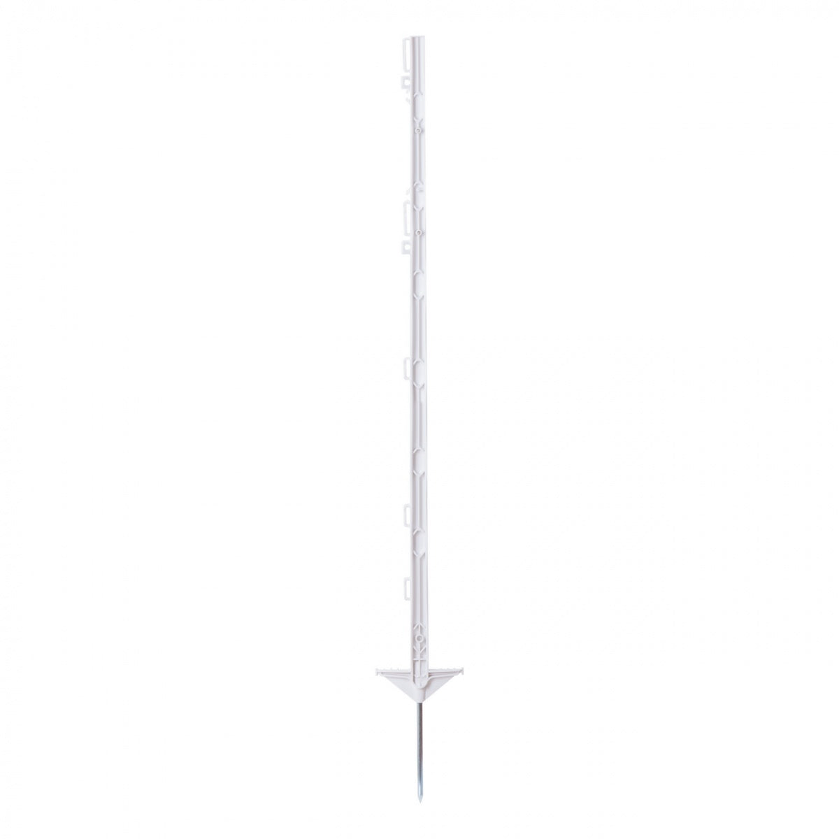 Stalp plastic gard electric 105cm cu varf otel galvanizat si suport fir banda