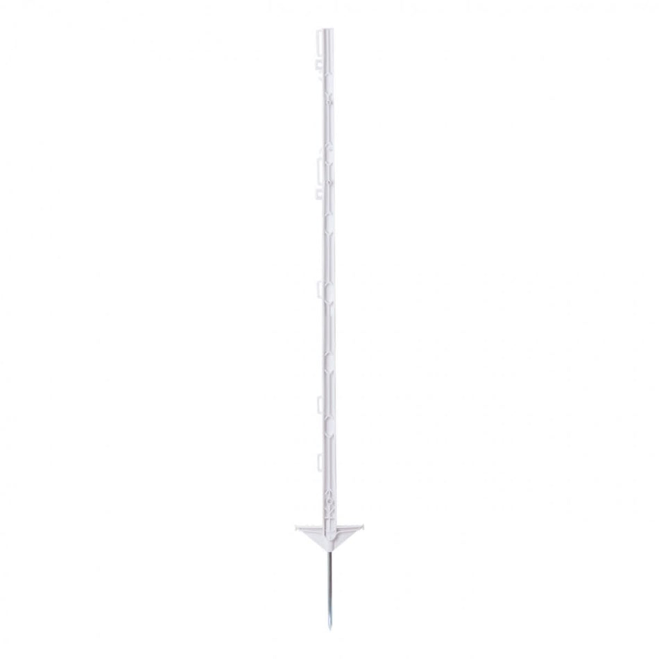 Stalp plastic gard electric 105cm cu varf otel galvanizat si suport fir banda