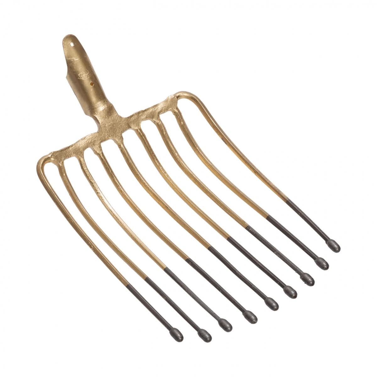 Furca cartofi 9 coarne otel vopsit 36x27 cm fara coada racord 39 mm