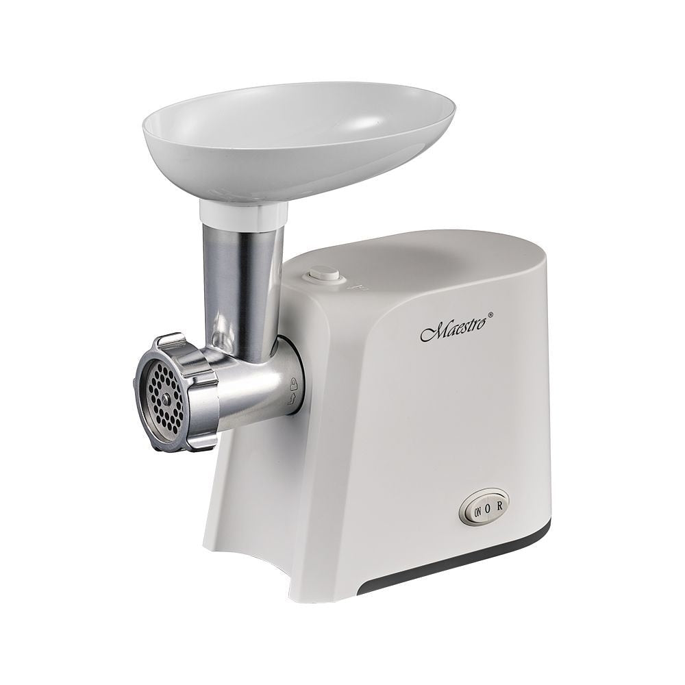 Masina de tocat electrica Maestro MR 852, 1000W, alb, accesoriu pentru  suc de rosii