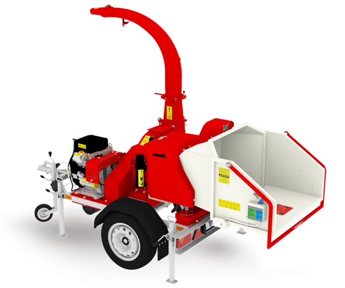 Tocator crengi ZEP  MK-170BD ARPAL cu motor 35 CP, diametru max 180 mm, 10 m3/h, 6 cutite, jgheab 360°