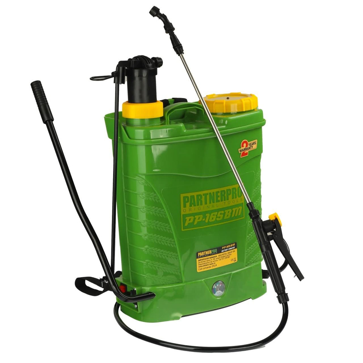 Pompa de Stropit cu Acumulator 2in1 PartnerPro PP-16SBM, 16L, 12V 8Ah