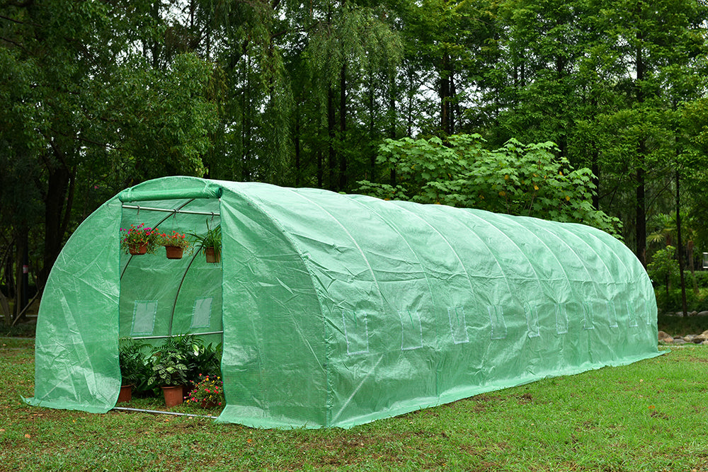 Solar gradina 10x3x2 m ZEP PRO, folie polietilena 180 g/mp, structura otel galvanizat, rezistent UV