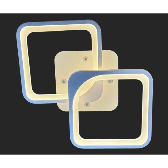 Lustra LED Patrata 50W, 2 Brate, 3 Culori, IR, 550x115 mm