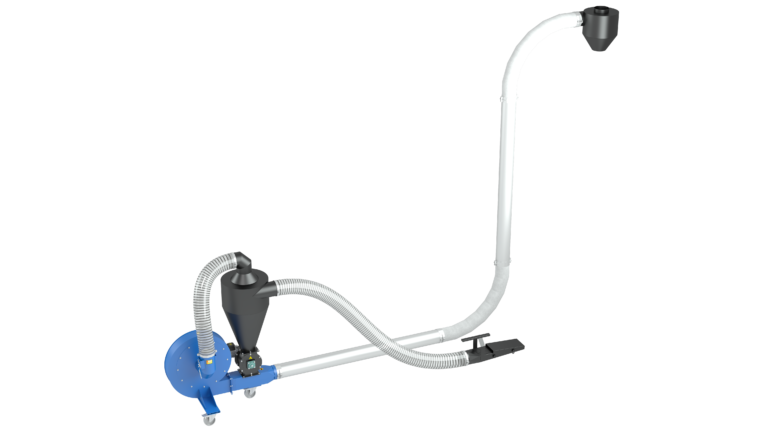 Transportor pneumatic cereale PTZ-11 TMC 11 kW, 8 t/ora, cu ciclon si furtun flexibil