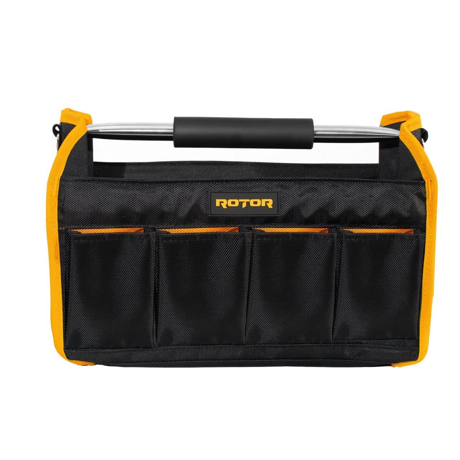 Geantă textilă pliabilă pentru scule 16", 14 buzunare, 15 kg, ROTOR R-TB0116