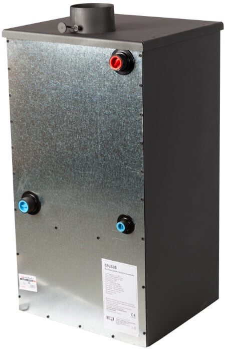 Semineu pentru incalzire centrala Evotools 13.1 kW, boiler 16L, randament 74.7%, certificat EcoDesign, suprafata incalzita 91.7 m²