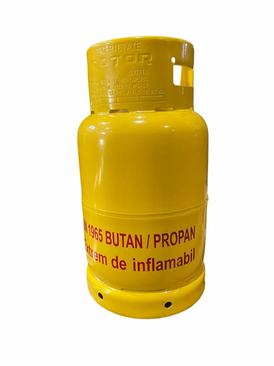 Soba pe gaz GPL BÖHM BF-003A, 4,20 kW, 3 trepte de putere, pentru 20–80 m², cu regulator, furtun 1,5 m si butelie GPL 26 L
