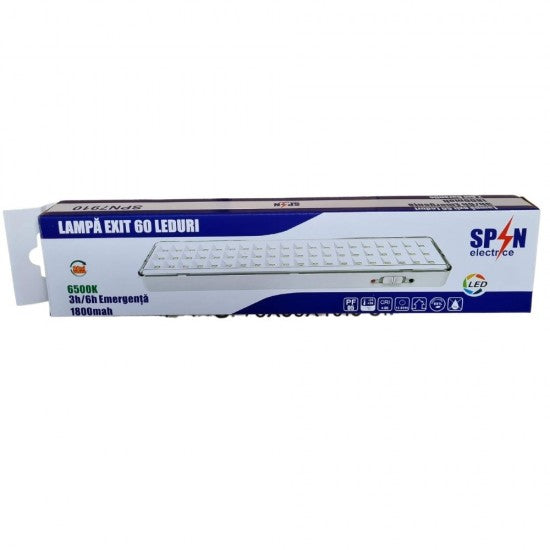 Lampa EXIT LED 60 LED-uri, 6500K, 330x70x30 mm