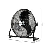 Ventilator de Podea BOHM BLFF-40, 16 Inch, 90W, 3 Viteze, Pale Aluminiu