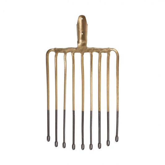 Furca cartofi 9 coarne otel vopsit 36x27 cm fara coada racord 39 mm