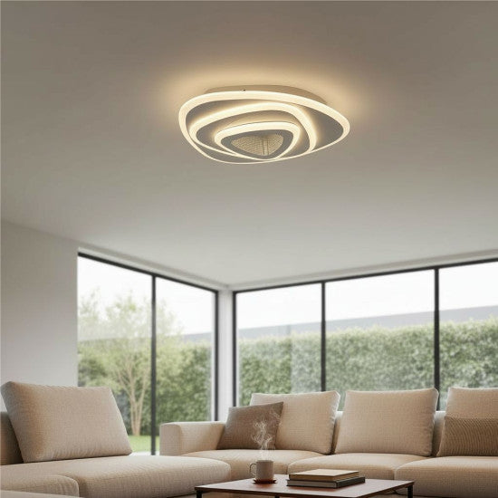 Plafoniera LED Bestla 78W, 5000lm, 400x400x55mm