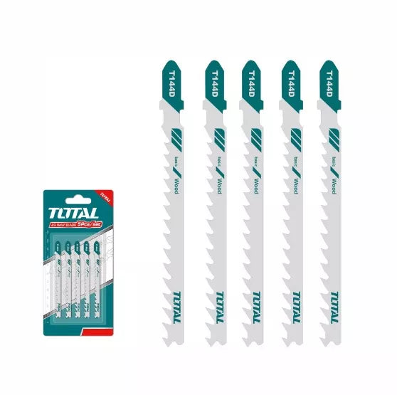 Set 5 lame fierastrau pendular TOTAL pentru lemn, 74 mm, 6TPI, otel HCS