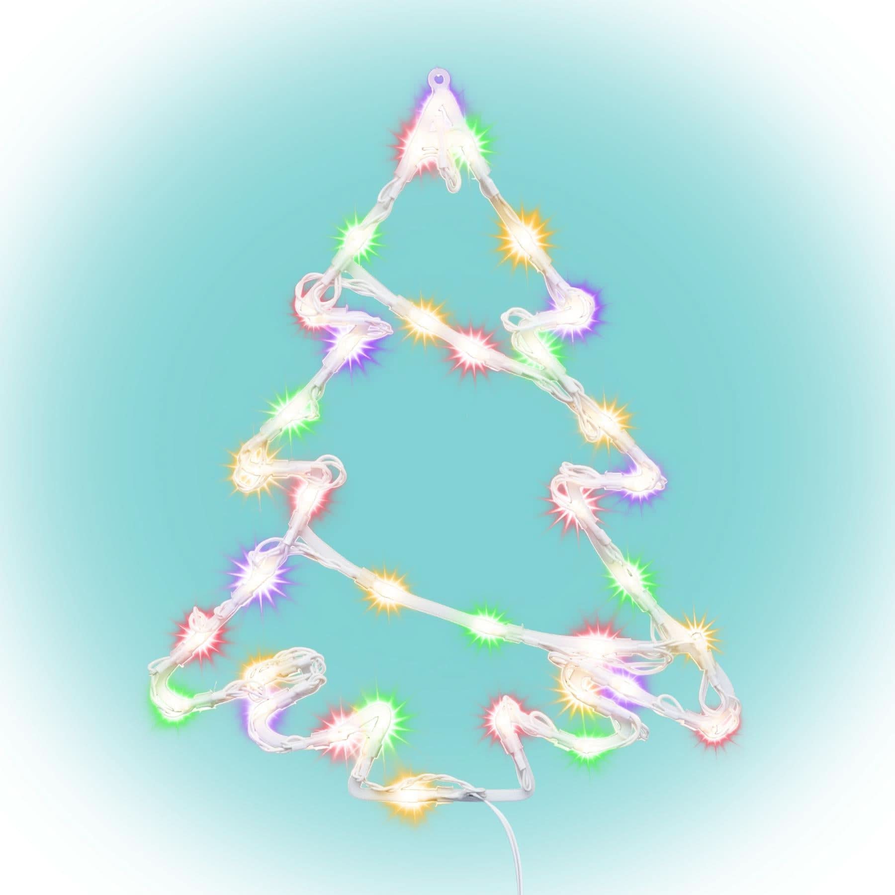 Brad LED Fereastra KID502M, 35 LED Multicolore, Timer 6h/18h, Interior si Exterior