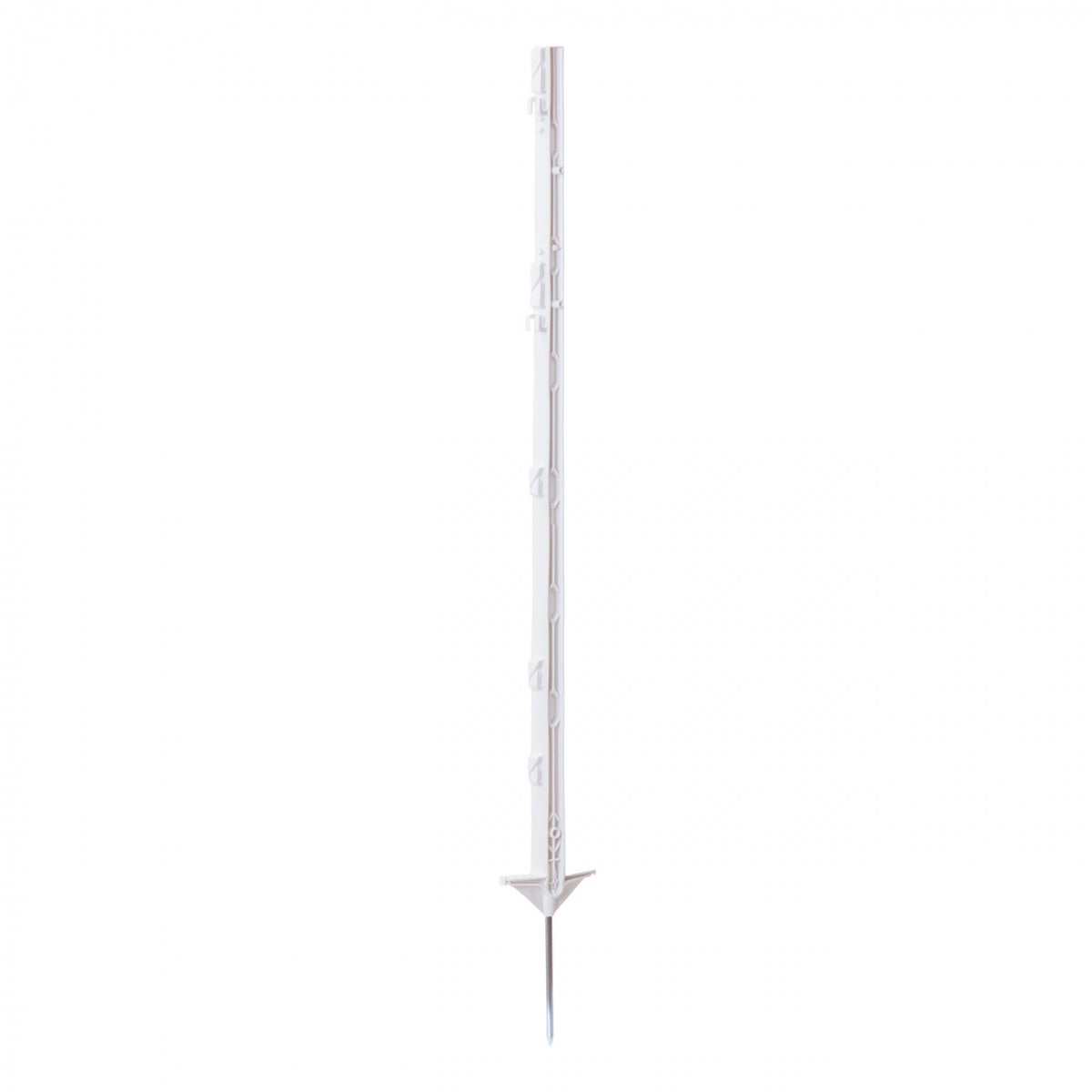 Stalp plastic gard electric 105cm cu varf otel galvanizat si suport fir banda