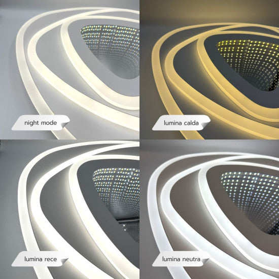 Plafoniera LED Bestla 78W, 5000lm, 400x400x55mm